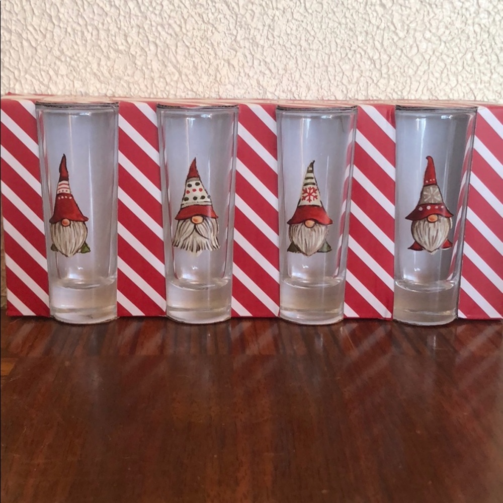 Set of Four Tall Shot Glasses